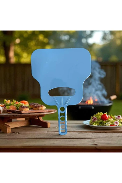 Ar Armese Mangal Yelpazesi El Tipi Plastik, Barbekü ve Mangal Kömür Yakma İçin Pratik Üfleyici İnce - 1