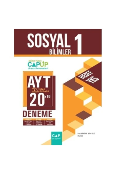 ÇAP AYT SOSYAL BİLİMLER 1 DENEME ürün görseli