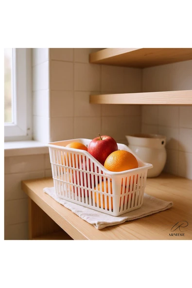 Ar Armese Sepet Buzdolabı Içi Düzenleyici Sebze Meyve Sepeti Mutfak Banyo Tezgah Altı Üstü Organizer - 3