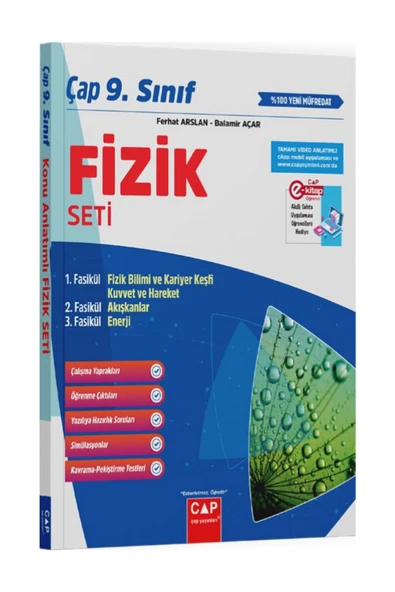 ÇAP 9. SINIF ANADOLU LİSESİ FİZİK FASİLÜL SET ürün görseli