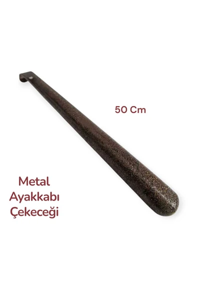 Ar Armese 50 Cm Dayanıklı Uzun Metal Ayakkabı Çekeceği - Eğilmeden Ayakkabınızı Giyin - Kerata - 1