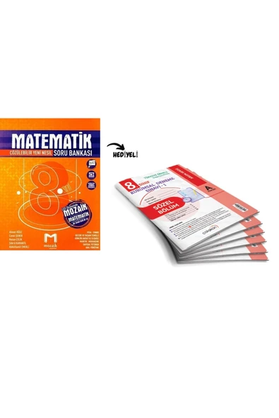 MOZAİK LGS MATEMATİK SORU BANKASI 2024-25 ürün görseli