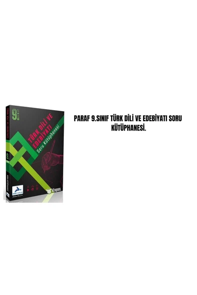 PARAF 9 TÜRK DİLİ VE EDEBİYATI SORU KÜTÜPHANESİ ürün görseli