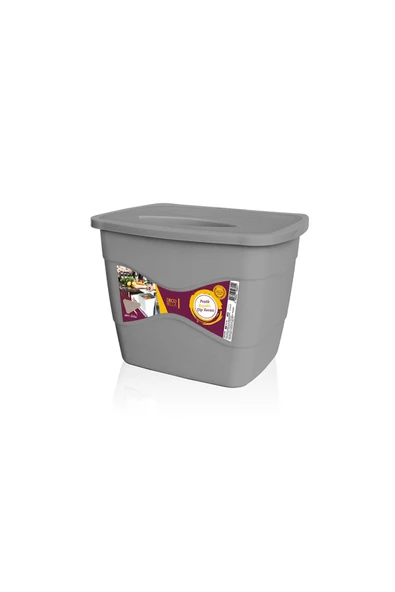Ar Armese Decobella Kapaklı Çöp Kovası Dolap Kapağı Pratik Çöp Kovası - Antrasit - 5