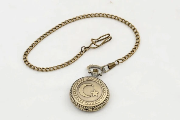 Türk Bayraklı Köstekli Saat Alk2605 ürün görseli 1