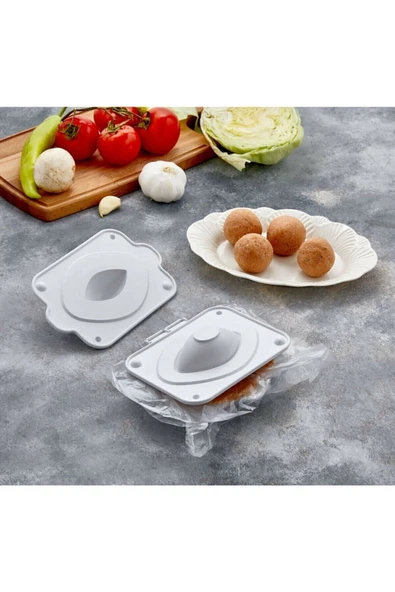 Ar Armese İçli Köfte Kalıbı Kurabiye Kalıbı Pratik Kaliteli Kp-123 - 5