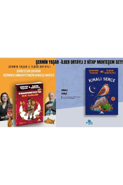 CUMHURİYETİN İLK SABAHI-KINALI SERÇE ŞERMİN YAŞAR-İLBER ORTAYLI 2 KİTAP MUHTEŞEM SET!! ürün görseli