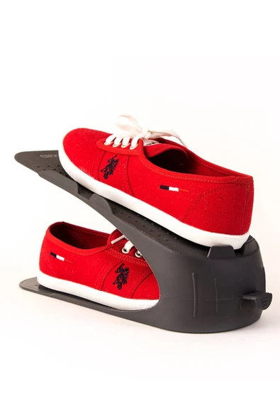 Ar Armese 12 Adet Siyah Ayakkabı Rampası Ayakkabı Düzenleyici Organizer Dk ürün görseli 1