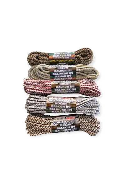 Ar Armese 10 Metre Çok Amaçlı Dayanıklı İp, Balkon, Salıncak, Hamak, Çamaşır ve Kolon İpi 5 mm - 3