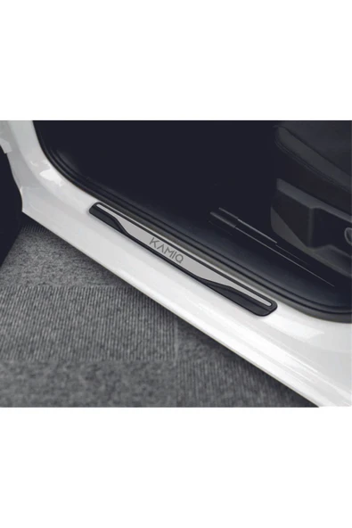 SKODA KAMİQ TÜM MODELLER NEW KROM KAPI EŞİĞİ 4 PARÇA PASLANMAZ ÇELİK - 1