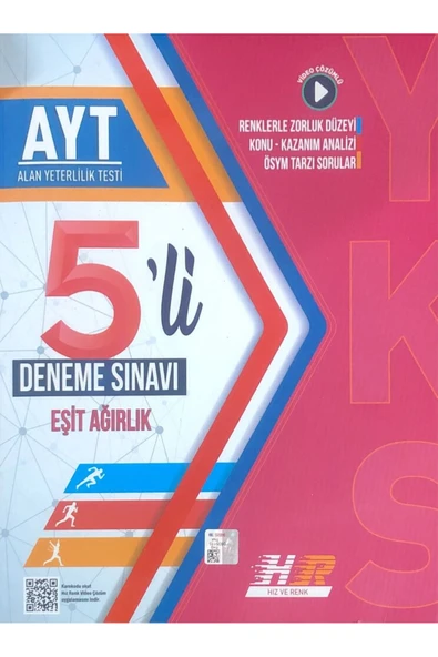 HIZ VE RENK AYT EŞİT AĞIRLIK 5 DENEME ürün görseli