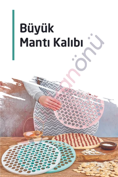 Ar Armese Pratik Büyük Mantı Kalıbı Mantı Matik Hamur Kesme Aparatı 32 Cm. Kp-121 - 1