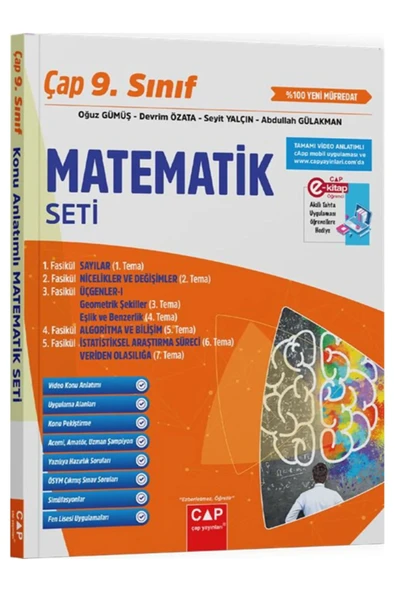Çap Yayınları 9. Sınıf Matematik Seti - Resim 3