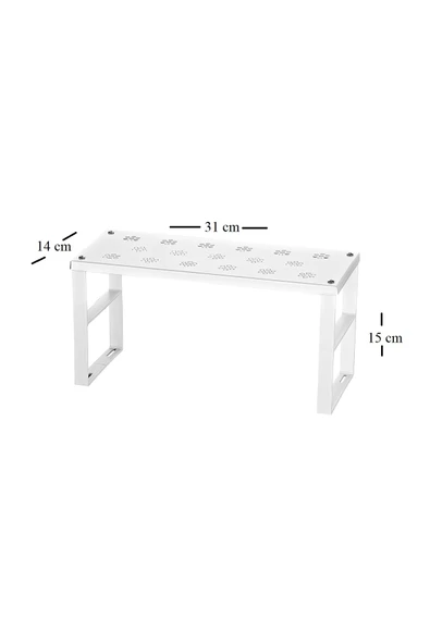 Ar Armese 6 Adet Paslanmaz Metal Dolap Içi Raf Düzenleyici Mutfak Dolabı Tabak Bardak Tencere Rafı ORG-02 - 2