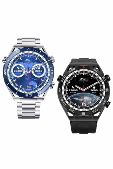 2025 Model Yuvarlak Ekran Android ve İOS Uyumlu GPS Takibi Yapabilen Akıllı Saat - Resim 3