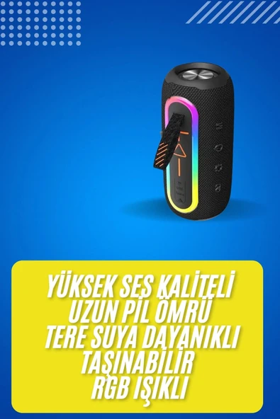 Bluetooth Hoparlör USB Şarjlı Uzun Pil Ömrü Android ve İOS Uyumlu Renkli - Resim 2