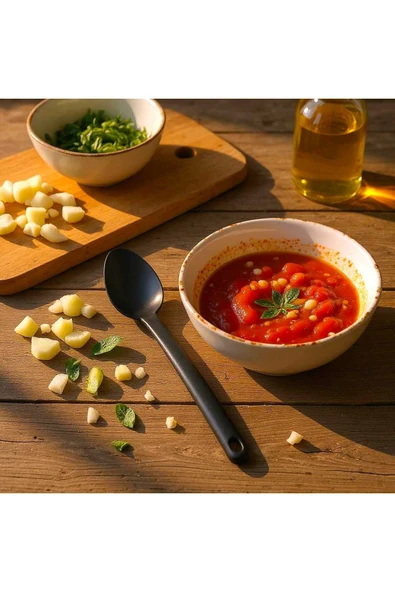 Ar Armese Teflon Kaşık – 220°C Isıya Dayanıklı, 32 cm, Çizmez Yüzey, Uzun Saplı Mutfak Kepçesi ürün görseli 1