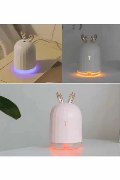 Hava Nemlendirici Ultrasonik Aromaterapi Difüzör Tavşan Nemlendirici - Resim 5