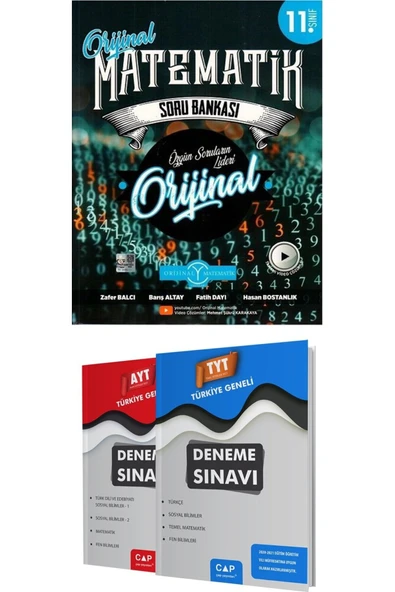 Orijinal Yayınları Yayın 11. Sınıf Özgün Sorularla Matematik Soru Bankası ürün görseli