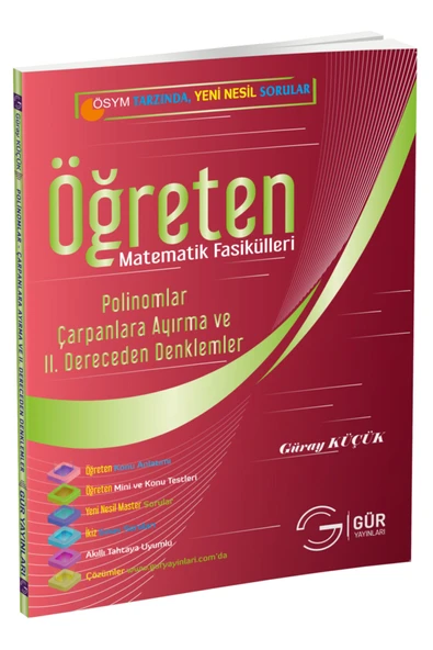 Öğreten 10. Sınıf Master Matematik Polinomlar - Çarpanlara Ayırma - 1