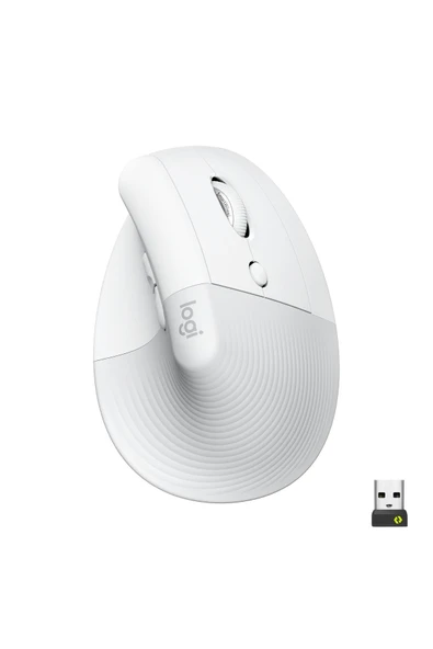 logitech Lift Sessiz Kablosuz Ergonomik Dikey Mouse - Beyaz 910-006475 ürün görseli