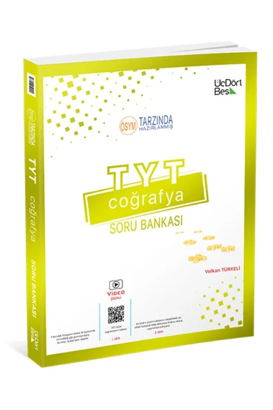 Tyt Coğrafya Soru Bankası 2023 345 Yayın Üçdörtbeş Güncel Içerik ürün görseli