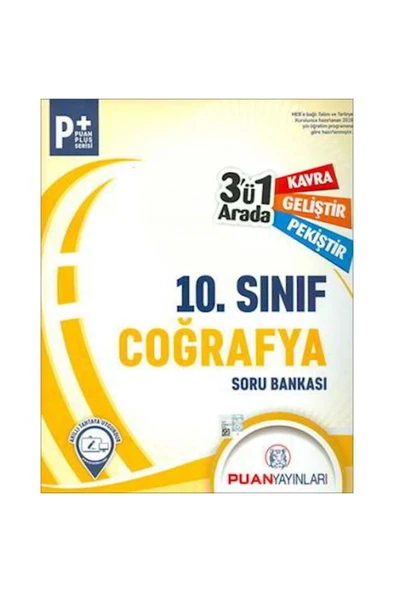 Puan 10. Sınıf Coğrafya 3ü 1 Arada Soru Bankası ürün görseli
