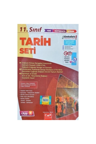 Çap 11. Sınıf Tarih Seti ürün görseli