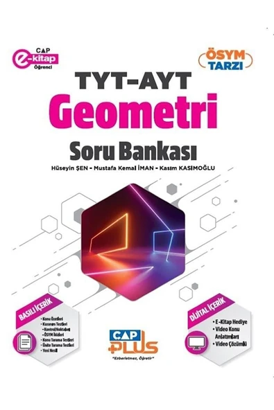 Yayınları Plus Serisi Tyt Ayt Geometri Soru Bankası 2023 ürün görseli