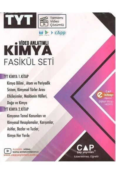 Çap Tyt Kimya Video Anlatımlı Fasikül Seti 2026 ürün görseli