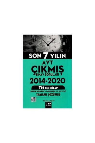 Ayt Son 7 Yılın Çıkmış Sorular Çap Yayınları ürün görseli