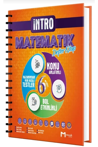 Mozaik 6. Sınıf Matematik İntro Defter Kitap 2025-26 ürün görseli