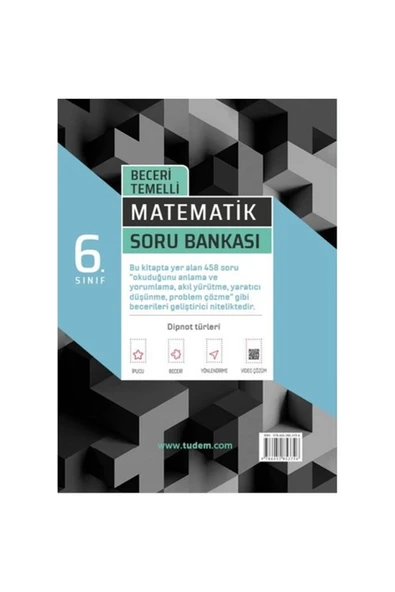 6. Sınıf Matematik Beceri Temelli Soru Bankası Tudem Yeni Basım 2025 - Resim 2