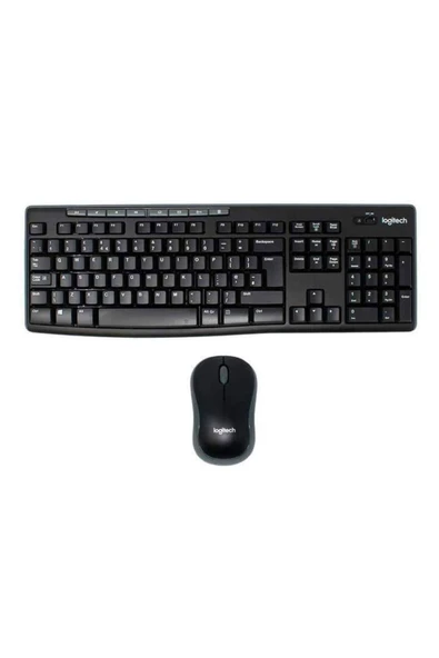 logitech MK270 920-004525 Nano USB Q TR Optik Siyah Kablosuz Klavye Mouse Set ürün görseli