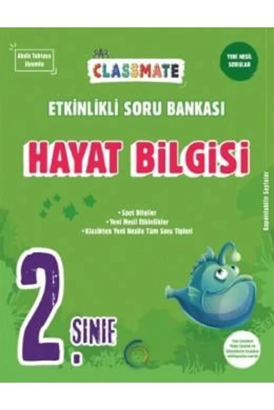 2. Sınıf Classmate Hayat Bilgisi Etkinlikli Soru Bankası ürün görseli