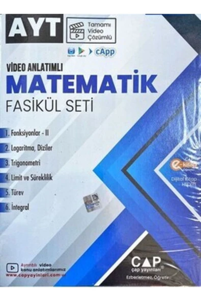 Ayt Matematik Seti Tamamı Video Çözümlü - 2023. ürün görseli
