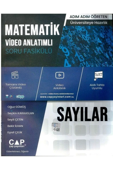 Çap Matematik Sayılar Konu Anlatımlı Soru Bankası - Çap Sayılar ürün görseli