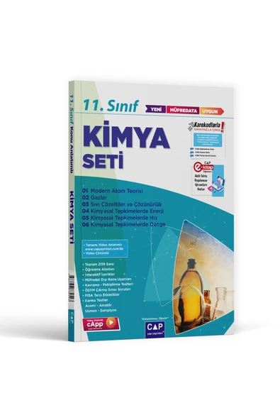Çap 11. Sınıf Kimya Anadolu Video Konu Anlatımlı Fasikül Seti - Resim 4