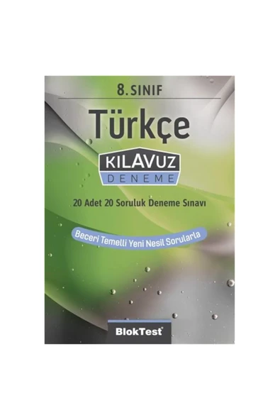 8.Sınıf Bloktest Türkçe Kılavuz Deneme - 1