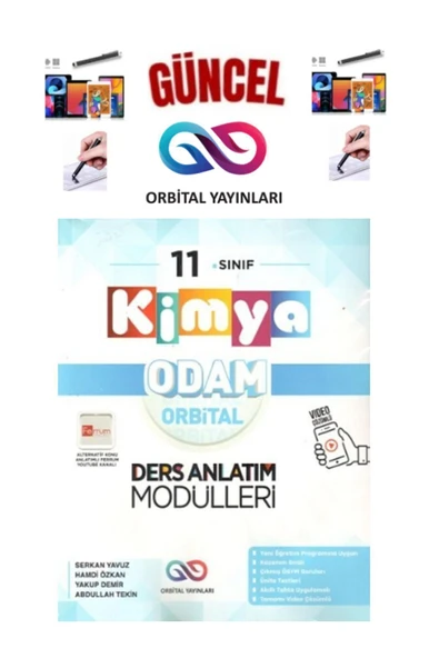 Güncel 2025 11.Sınıf Kimya Odam Orbital Kimya Orbital Video Ders Anlatım Modülleri+Kalem ürün görseli