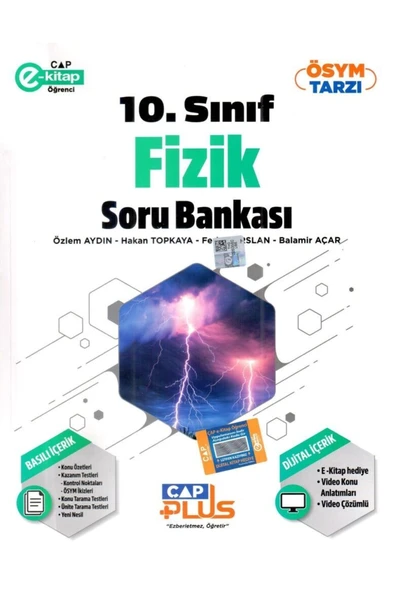 10. Sınıf Fizik Soru Bankası 2025 ürün görseli