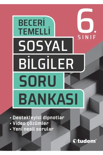 6. Sınıf Sosyal Bilgiler Beceri Temelli Soru Bankası Tudem Yeni Basım 2025 ürün görseli
