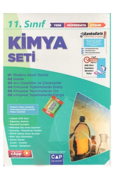 Çap 11. Sınıf Kimya Anadolu Video Konu Anlatımlı Fasikül Seti ürün görseli