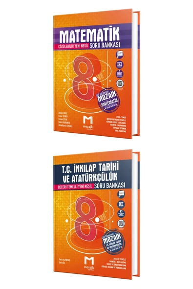 Mozaik 8. Sınıf LGS Matematik İnkılap Soru Seti 2024 (2 Kitap) ürün görseli