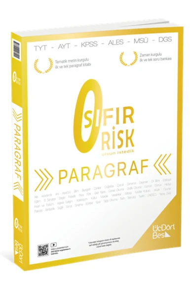 345 Paragraf Sıfır Risk Soru Bankası 2024-2025 ürün görseli