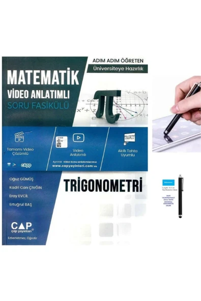 2023 Trigonometri Video Çözümlü Konu Anlatımlı Soru Bankası+dokunmatik Kalem ürün görseli