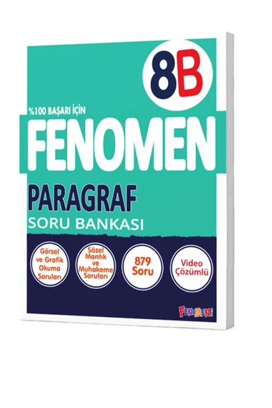 Fenomen Yayınları 8. Sınıf Paragraf Soru Bankası B Serisi ürün görseli