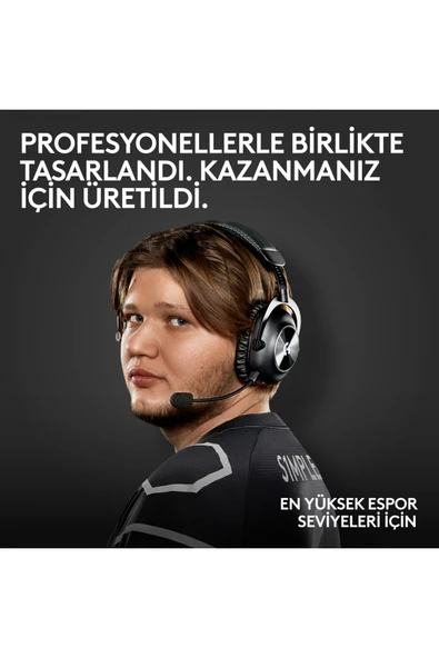 logitech G PRO X 2 LIGHTSPEED Kablosuz DTS:X Headphone 2.0 - 7.1 Surround Ses Oyun Kulaklığı - Pembe - Resim 2