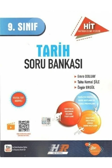 Hız ve Renk 9. Sınıf Tarih HİT Soru Bankası Hız ve Renk Yayınları ürün görseli