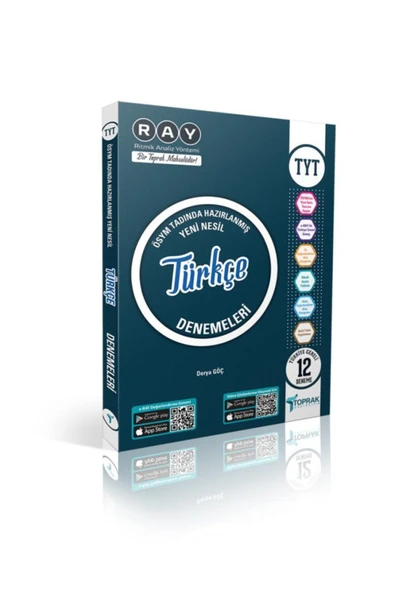 Toprak Yayıncılık Tyt Türkçe 12 Deneme Ray 2022 Model ürün görseli